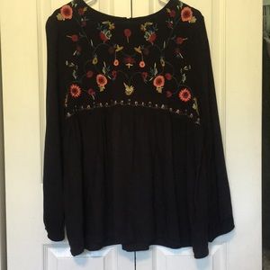Jodifl Embroidered Blouse 1X